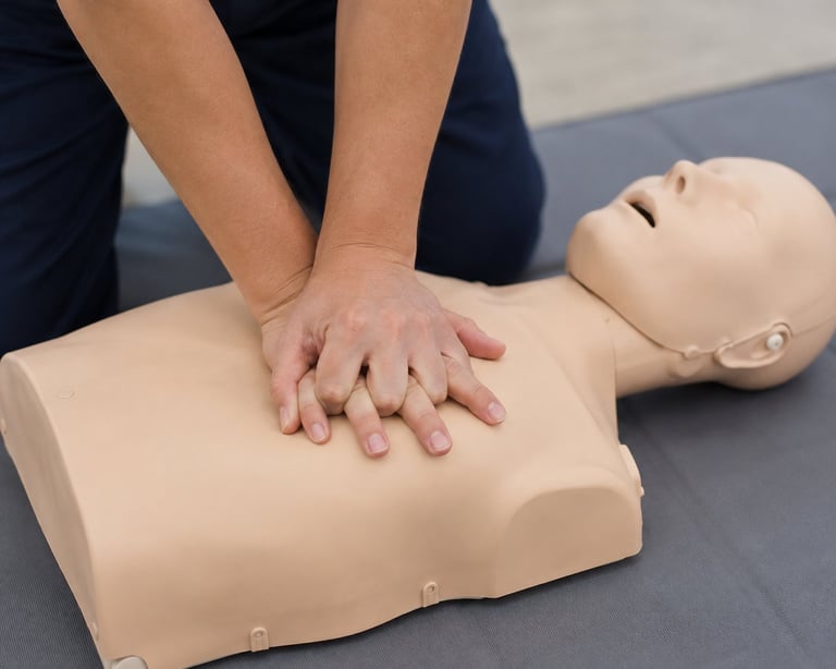 CPR training in action